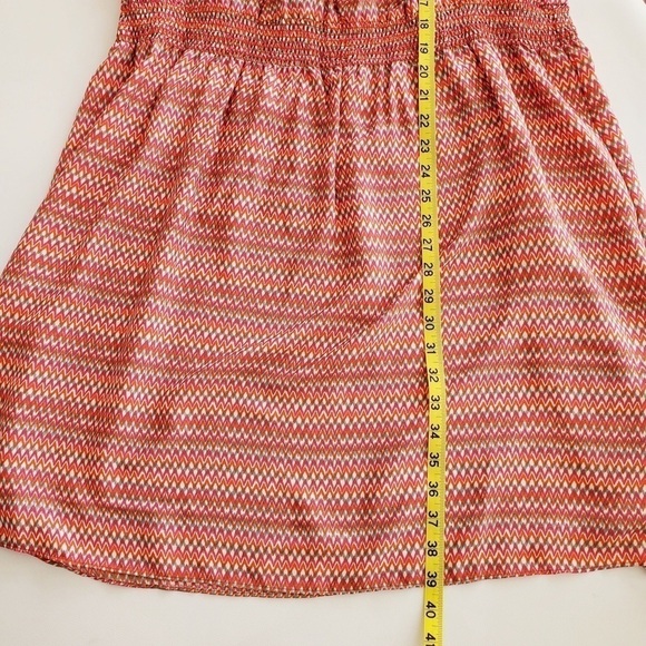 1060 * Gap Dress Zig Zag Pattern Pink Orange Green Size XXL - Picture 8 of 8